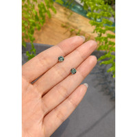 1.59&nbsp;Ct.Tw.Total Carat Weight Bluish Green Sapphire Pair from Montana Life Style