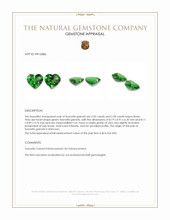 4.30&nbsp;Ct.Tw.Total Carat Weight Tsavorite Garnet Pair Appraisal