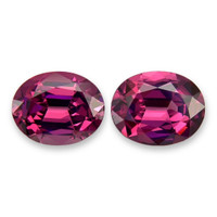 5.54&nbsp;Ct.Tw.Total Carat Weight Purplish Pink Rhodolite Garnet Pair from Tanzania Video