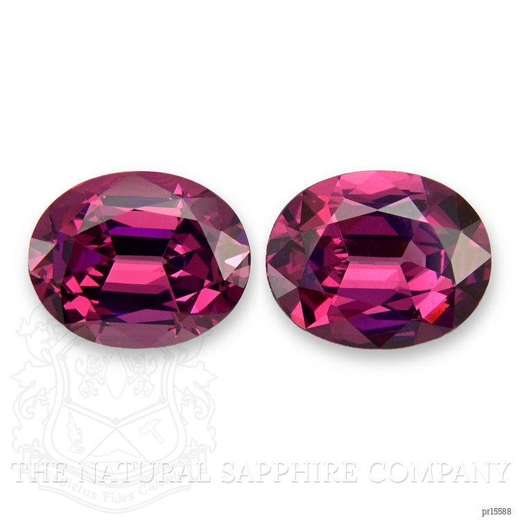 5.54 Ct.Tw. Purplish Pink Rhodolite Garnet Pair from Tanzania