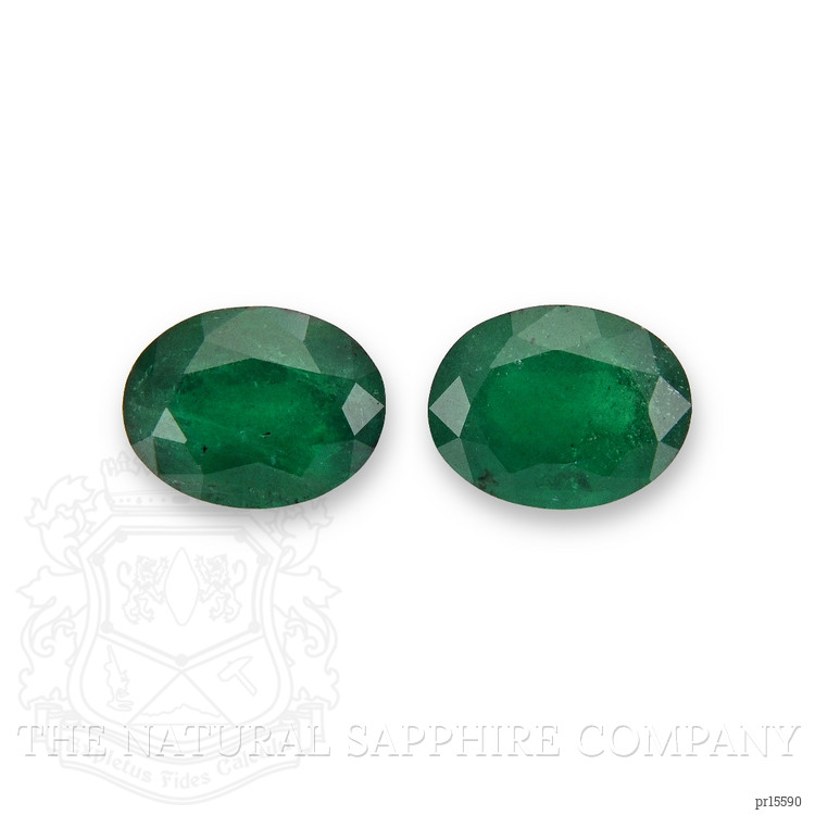 3.68 Ct.Tw. Emerald Pair from Zambia
