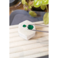 3.68 Ct.Tw.Total Carat Weight Emerald Pair from Zambia Life Style