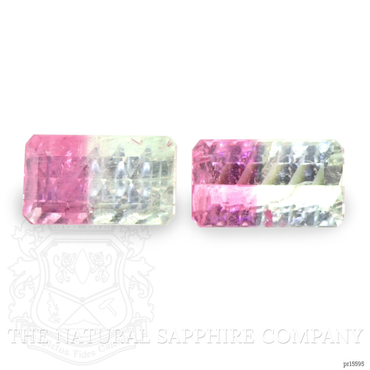 6.70 Ct.Tw. Bi Color Tourmaline Pair from Mozambique