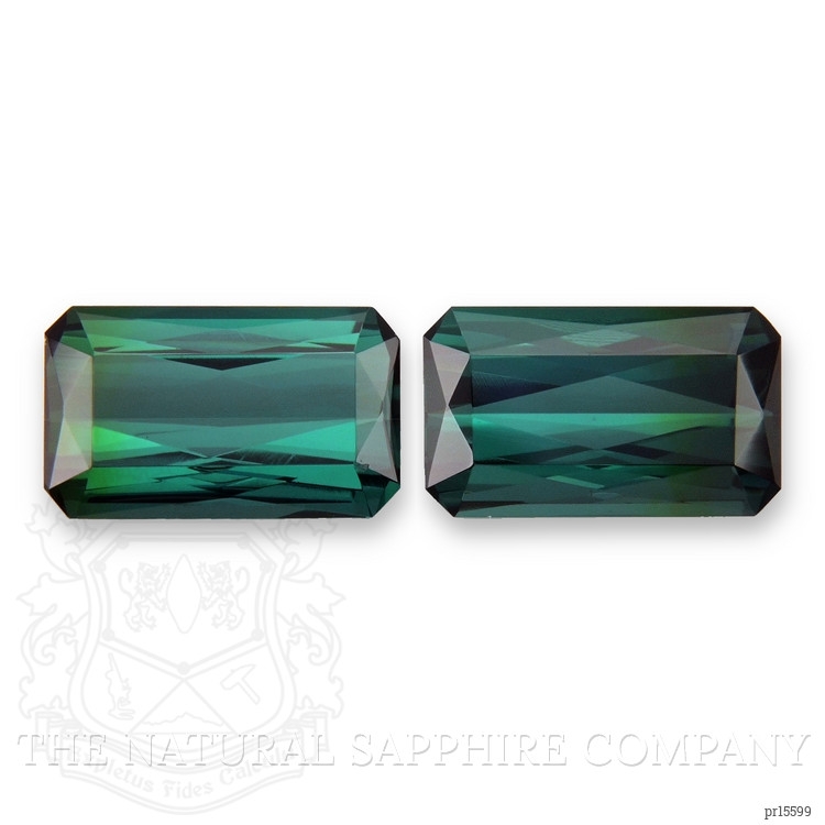 4.05 Ct.Tw. Bluish Green Tourmaline Pair from Mozambique