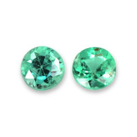 0.29 Ct.Tw.Total Carat Weight Emerald Pair from Zambia Video