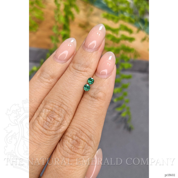 0.30 Ct.Tw. Emerald Pair from Zambia