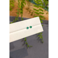 0.30 Ct.Tw.Total Carat Weight Emerald Pair from Zambia Life Style