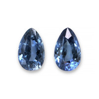 0.59 Ct.Tw.Total Carat Weight Blue Sapphire Pair from Australia Video