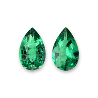 0.34 Ct.Tw.Total Carat Weight Emerald Pair from Zambia Video