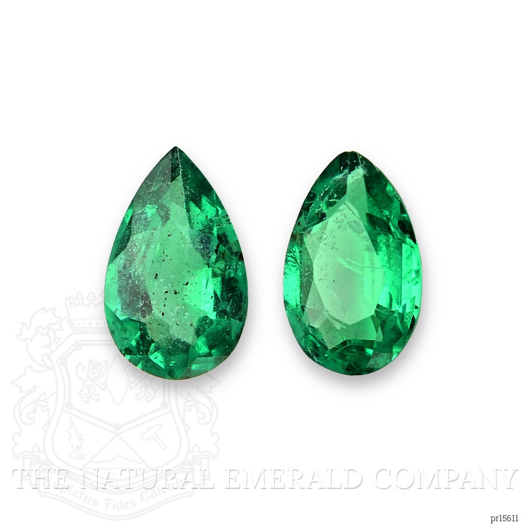0.35 Ct.Tw. Emerald Pair from Zambia