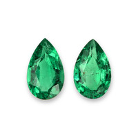 0.39 Ct.Tw.Total Carat Weight Emerald Pair from Zambia Video
