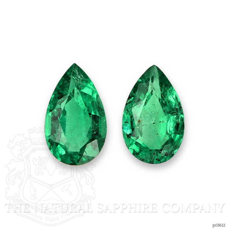 0.39 Ct.Tw. Emerald Pair from Zambia