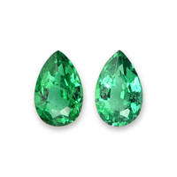 0.47 Ct.Tw.Total Carat Weight Emerald Pair from Zambia Video