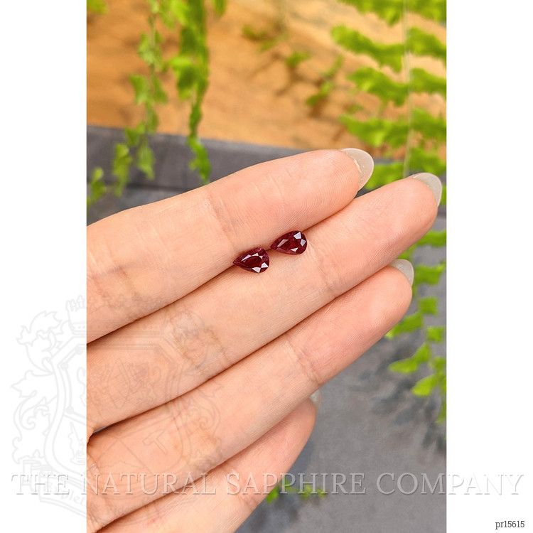 1.14 Ct.Tw. Ruby Pair from Ceylon (Sri Lanka)