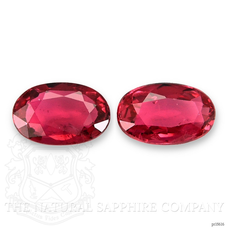 0.76 Ct.Tw. Ruby Pair from Ceylon (Sri Lanka)