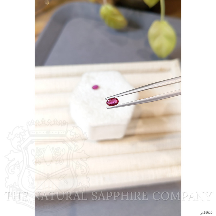 0.76 Ct.Tw. Ruby Pair from Ceylon (Sri Lanka)
