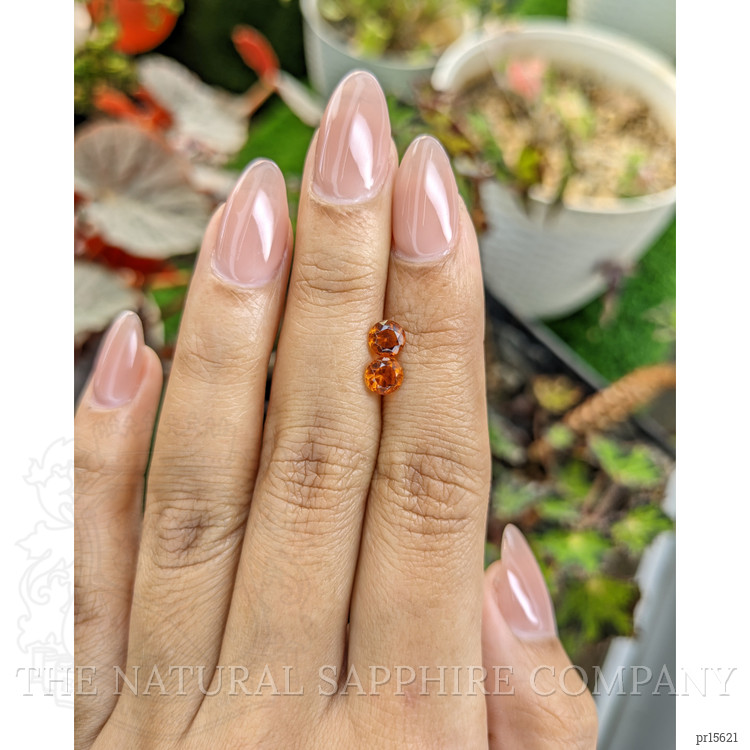 0.95 Ct.Tw. Orange Citrine Pair from Brazil