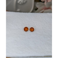 0.95&nbsp;Ct.Tw.Total Carat Weight Orange Citrine Pair from Brazil Life Style