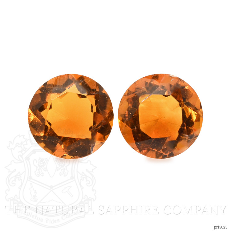 0.88 Ct.Tw. Orange Citrine Pair from Brazil