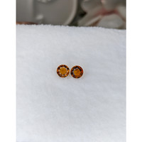 0.88 Ct.Tw.Total Carat Weight Orange Citrine Pair from Brazil Life Style