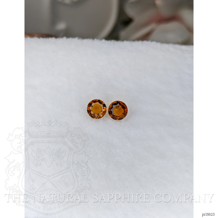 0.88 Ct.Tw. Orange Citrine Pair from Brazil