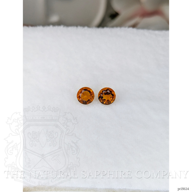 0.90 Ct.Tw. Orange Citrine Pair from Brazil