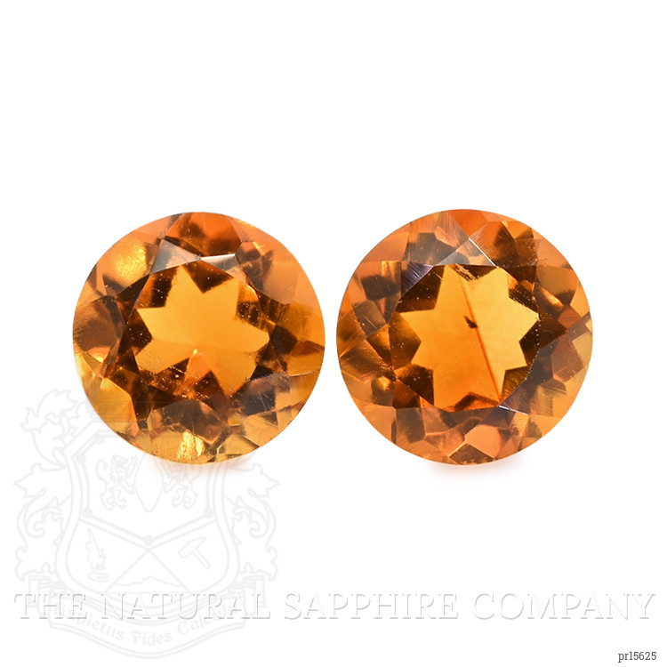 0.90 Ct.Tw. Orange Citrine Pair from Brazil
