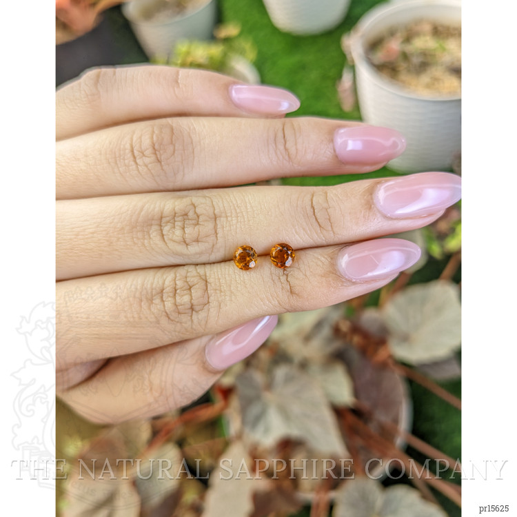 0.90 Ct.Tw. Orange Citrine Pair from Brazil