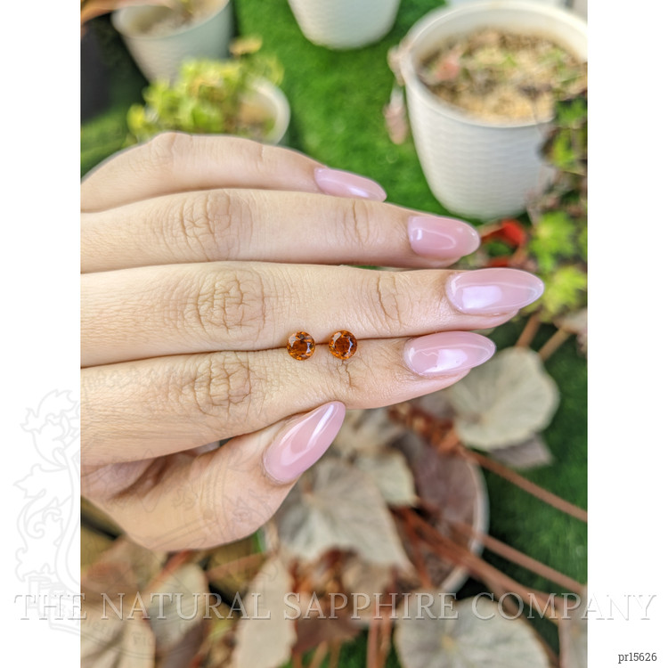 0.93 Ct.Tw. Orange Citrine Pair from Brazil