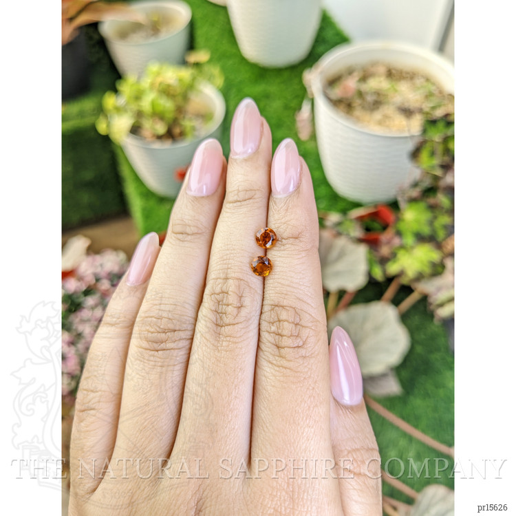 0.93 Ct.Tw. Orange Citrine Pair from Brazil