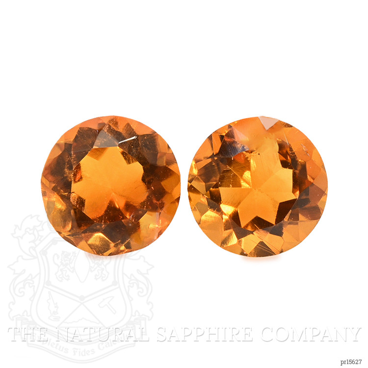 0.85 Ct.Tw. Orange Citrine Pair from Brazil