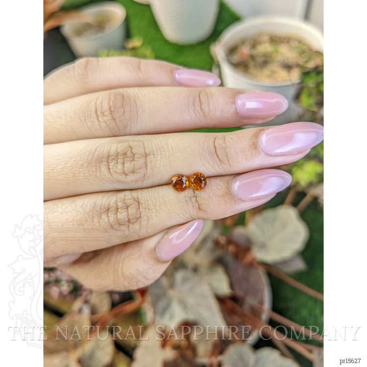 0.85 Ct.Tw. Orange Citrine Pair from Brazil
