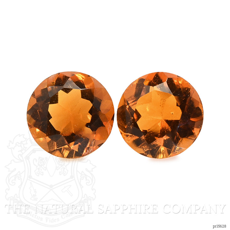0.88 Ct.Tw. Orange Citrine Pair from Brazil