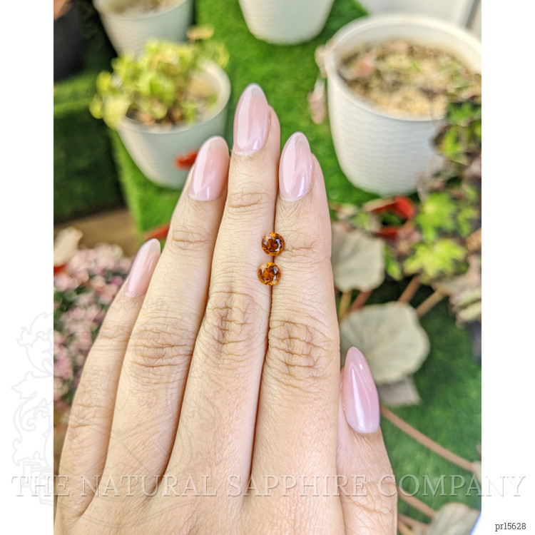 0.88 Ct.Tw. Orange Citrine Pair from Brazil