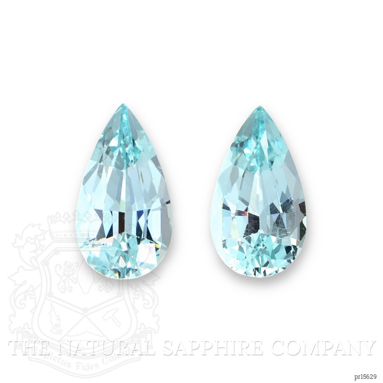 9.12 Ct.Tw. Blue Apatite Pair from South Africa