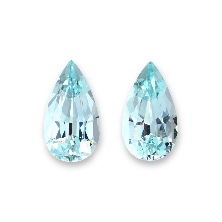 9.12 Ct.Tw. Blue Apatite Pair from South Africa