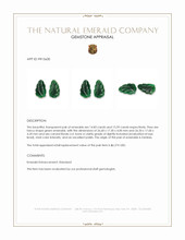 30.42 Ct.Tw.Total Carat Weight Emerald Pair from Zambia Appraisal