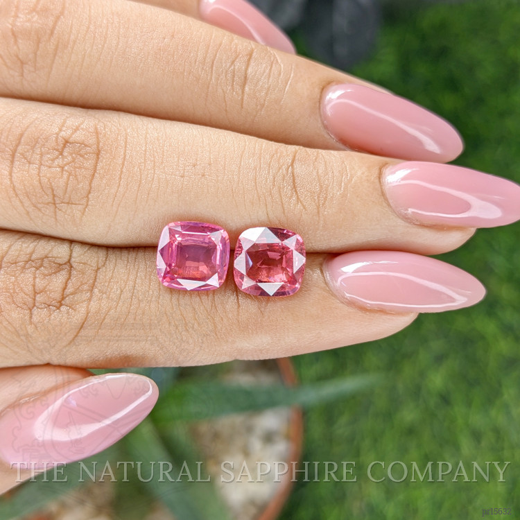 5.02 Ct.Tw. Pink Spinel Pair from Tanzania