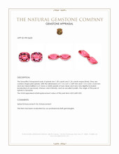 2.56 Ct.Tw.Total Carat Weight Pink Spinel Pair from Tanzania Appraisal