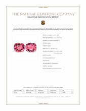 2.56 Ct.Tw.Total Carat Weight Pink Spinel Pair from Tanzania Scan Report