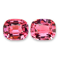 2.56 Ct.Tw.Total Carat Weight Pink Spinel Pair from Tanzania Video