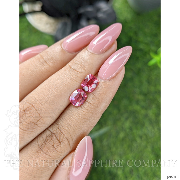 2.56 Ct.Tw. Pink Spinel Pair from Tanzania