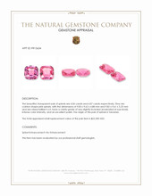 8.11 Ct.Tw.Total Carat Weight Pink Spinel Pair from Tanzania Appraisal