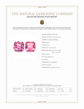 8.11 Ct.Tw.Total Carat Weight Pink Spinel Pair from Tanzania Scan Report