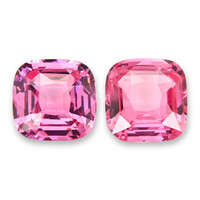 8.11 Ct.Tw.Total Carat Weight Pink Spinel Pair from Tanzania Video