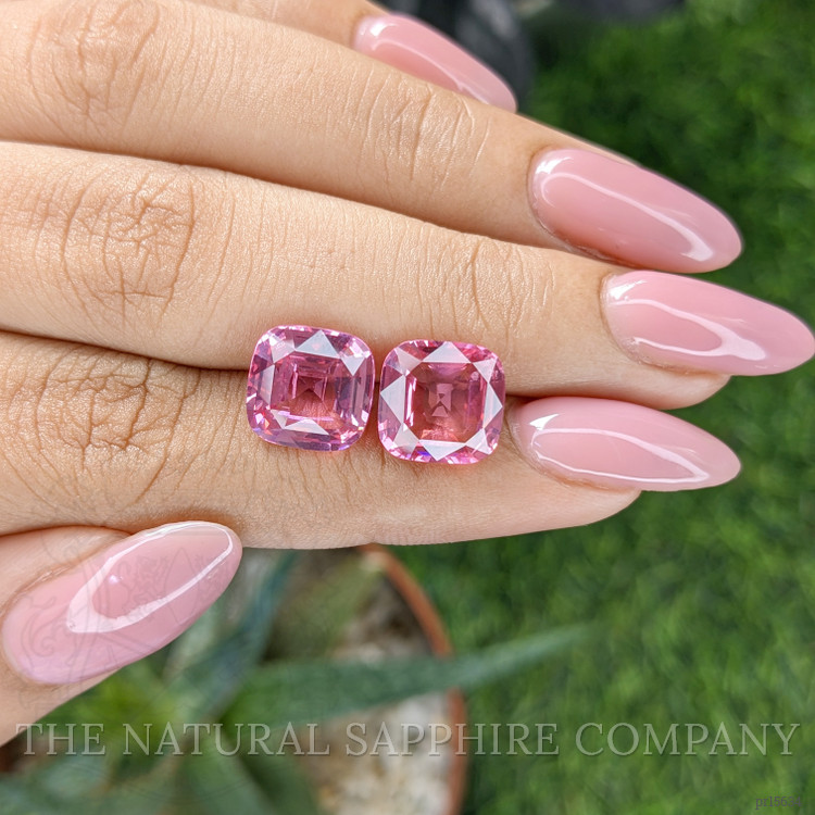 8.11 Ct.Tw. Pink Spinel Pair from Tanzania