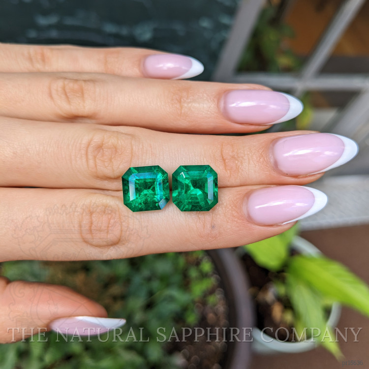 12.20 Ct.Tw. Emerald Pair from Colombia