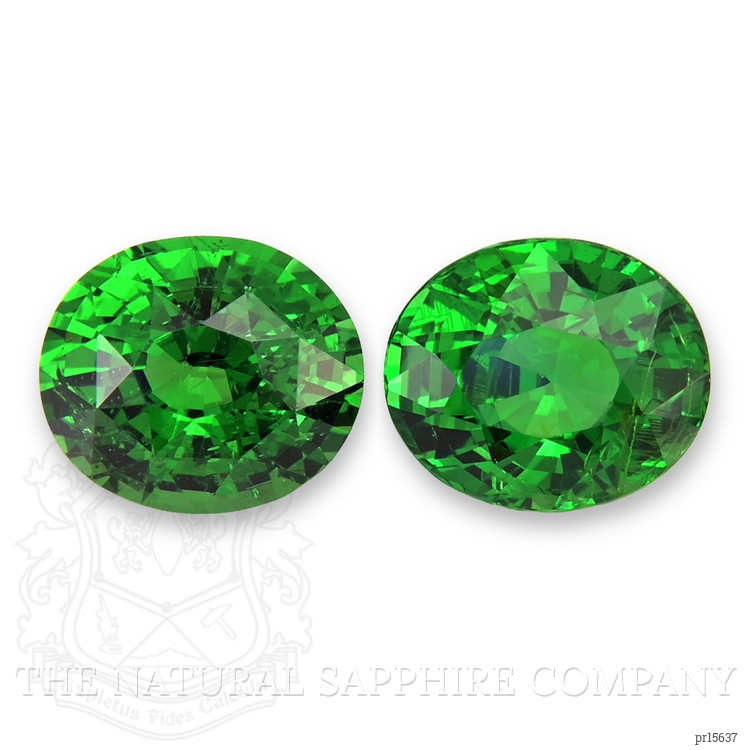 6.20 Ct.Tw. Tsavorite Garnet Pair from Tanzania