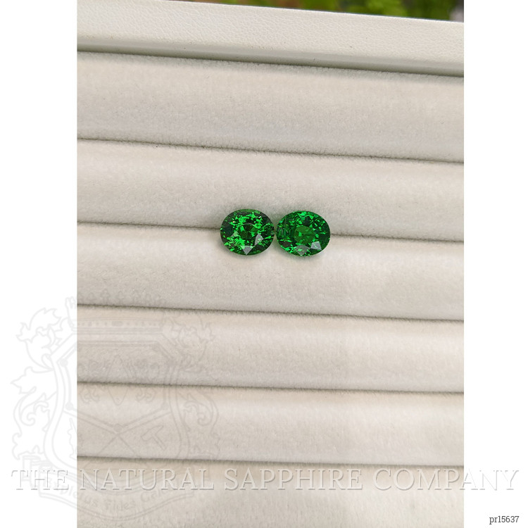 6.20 Ct.Tw. Tsavorite Garnet Pair from Tanzania