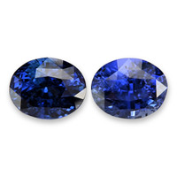 11.35&nbsp;Ct.Tw.Total Carat Weight Blue Sapphire Pair from Ceylon (Sri Lanka) Video